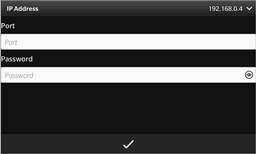 Setting/Connection screen